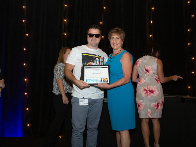 Rado Kanev of Equity Methods Accepts the Top Companies To Work for in Arizona Award, June 2018